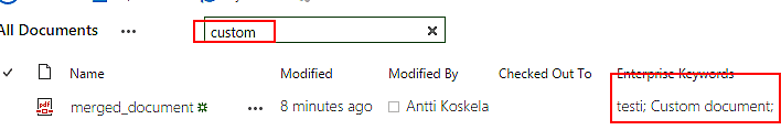 Cover image for Tweaking the SharePoint list view search box to filter on managed metadata fields