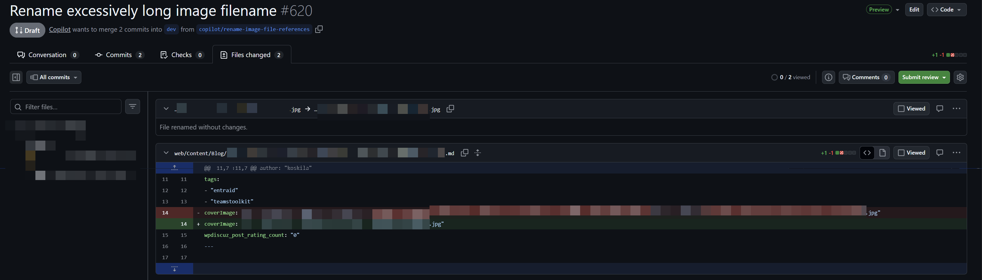 Copilot fixed the issue