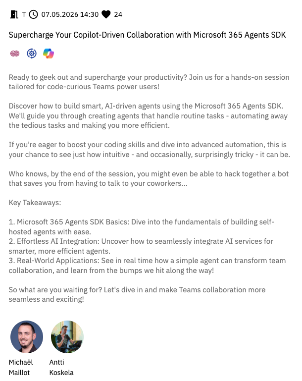 ECS 2026 Session Description