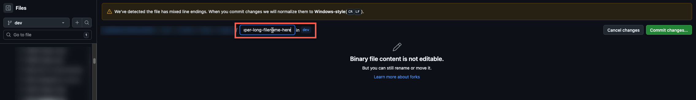 Yes, you CAN modify a file on github.com directly