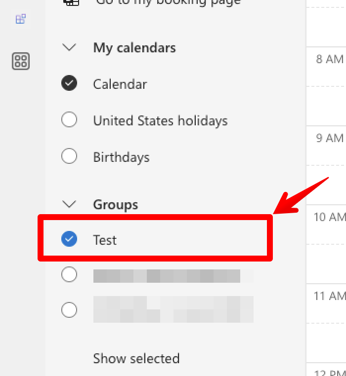 How to open M365 Group Calendar in Outlook